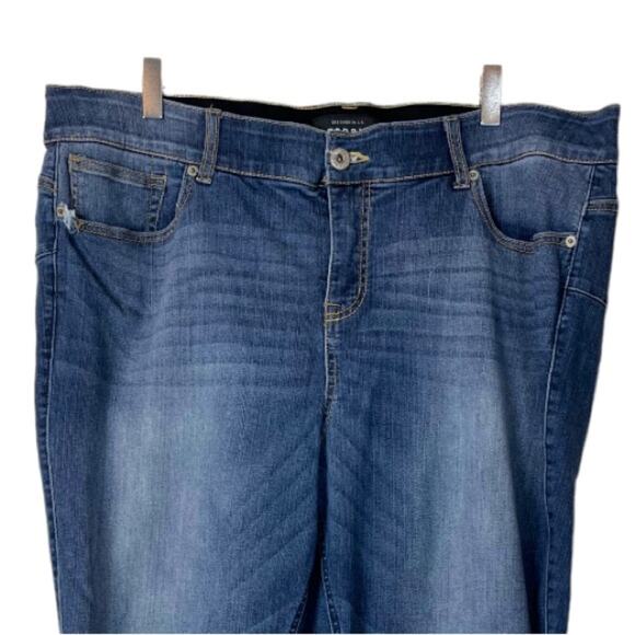 Torrid Bombshell Skinny Jeans Hi Rise Ankle Medium Blue Wash Size 24R Plus - Picture 5 of 12